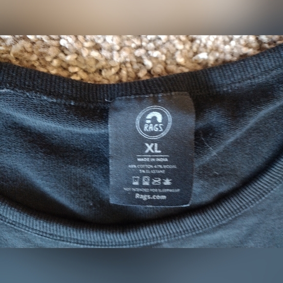 Rags To Raches Black Sweatshirt XL - Picture 5 of 11